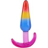 Набір анальних пробок Doc Johnson Crystal Jellies - Anal Trainer Set - Rainbow