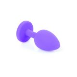 Анальна пробка - Jewellery Silicone Purple Plug S Red