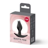 Анальна пробка Fun Factory BOOTIE FEM Black, у вигляді бутона, діаметр 2,9 см, тонкий обмежувач Анальна пробка Fun Factory BOOTIE FEM Black, у вигляді бутона, діаметр 2,9 см, тонкий обмежувач