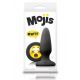 NS Novelties Mojis Plug #WTF Medium средняя анальная пробка с эмоджи, 8х3,7 см (черный)