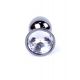 Анальна пробка - Jewellery Dark Silver Plug Clear