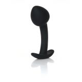 Анальна пробка - Silicone Black Curved Plug M