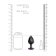 Анальна пробка - Ouch! Metal Butt Plug Large Gunmetal/Amethyst Purple