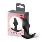 Анальна пробка Fun Factory BOOTIE FEM Black, у вигляді бутона, діаметр 2,9 см, тонкий обмежувач Анальна пробка Fun Factory BOOTIE FEM Black, у вигляді бутона, діаметр 2,9 см, тонкий обмежувач