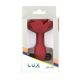 Силіконова анальна пробка Lux Active с розой - Red Rose Silicone Anal Plug