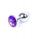 Анальна пробка - Jewellery Silver Plug Purple