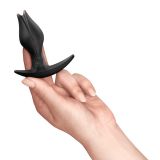 Анальна пробка Fun Factory BOOTIE FEM Black, у вигляді бутона, діаметр 2,9 см, тонкий обмежувач Анальна пробка Fun Factory BOOTIE FEM Black, у вигляді бутона, діаметр 2,9 см, тонкий обмежувач