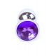 Анальна пробка - Jewellery Silver Plug Purple