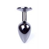 Анальна пробка - Jewellery Dark Silver Plug Green