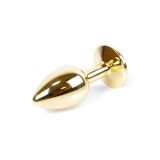 Анальна пробка - Jewellery Gold Plug Red