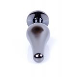 Анальна пробка - Jewellery Dark Silver BUTT PLUG- Black