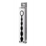 Анальная цепочка Toyfa A-Toys М, силикон, черный, 27,6см