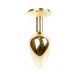 Анальна пробка - Jewellery Gold Plug Red