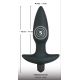 Анальна пробка - Black Velvet Vibrating Plug Medium (пошкоджена упаковка)