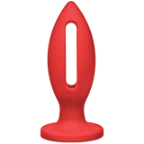 Doc Johnson Kink Lube Luge Premium Silicone Plug 5" - силиконовая анальная пробка, 11,43х4,8 см (черный)
