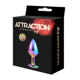 Металева анальна пробка MAI Attraction Toys №73 Rainbow