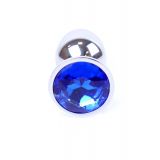 Анальна пробка - Jewellery Silver Plug Dark Blue