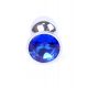 Анальна пробка - Jewellery Silver Plug Dark Blue