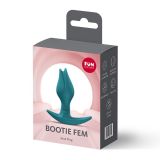 Анальна пробка Fun Factory BOOTIE FEM Bottle Green, у вигляді бутона, діаметр 2,9 см, тонкий обмежувач Анальна пробка Fun Factory BOOTIE FEM Bottle Green, у вигляді бутона, діаметр 2,9 см, тонкий обмежувач