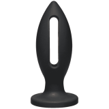 Doc Johnson Kink Lube Luge Premium Silicone Plug 5" - силиконовая анальная пробка, 11,43х4,8 см (красный)