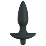 Анальна пробка - Black Velvet Vibrating Plug Medium (пошкоджена упаковка)