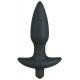 Анальна пробка - Black Velvet Vibrating Plug Medium (пошкоджена упаковка)