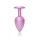 Анальна пробка - Jewellery Pearl Pink Plug Clear L