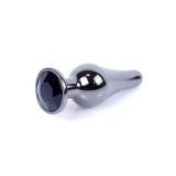 Анальна пробка - Jewellery Dark Silver BUTT PLUG- Black