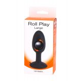 Seven Creations Roll Play Large - анальна пробка з кулькою усередині, 10,4х4, 1 см