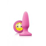 NS Novelties Mojis Plug #OMG Medium - средняя анальная пробка, 8х3,7 см (черный)
