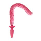 Ns Novelties Unicorn Tails Pastel Анальная пробка с хвостиком (сиреневый), 8,4х3,2 см