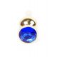 Анальна пробка - Jewellery Gold Long Plug Dark Blue
