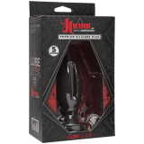 Doc Johnson Kink Lube Luge Premium Silicone Plug 5" - силиконовая анальная пробка, 11,43х4,8 см (черный)