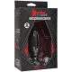 Doc Johnson Kink Lube Luge Premium Silicone Plug 5" - силиконовая анальная пробка, 11,43х4,8 см (черный)