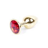 Анальна пробка - Jewellery Gold Plug Red