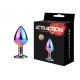 Металева анальна пробка MAI Attraction Toys №73 Rainbow