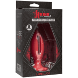 Doc Johnson Kink Lube Luge Premium Silicone Plug 5" - силиконовая анальная пробка, 11,43х4,8 см (красный)