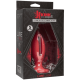 Doc Johnson Kink Lube Luge Premium Silicone Plug 5" - силиконовая анальная пробка, 11,43х4,8 см (красный)