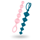 Satisfyer Beads Silicone black - анальні кульки, 20.5х3.4 см