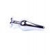 Анальна пробка - Jewellery Silver Long Plug Black