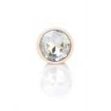 Анальна пробка - Jewellery Pearl Gold Plug Clear S