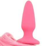 Ns Novelties Unicorn Tails Pastel Анальная пробка с хвостиком (сиреневый), 8,4х3,2 см