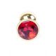 Анальна пробка - Jewellery Gold Plug Red