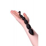 Анальная цепочка Toyfa A-Toys М, силикон, черный, 27,6см