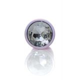 Анальна пробка - Jewellery Pearl Pink Plug Clear L