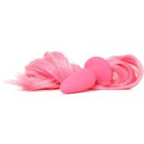 Ns Novelties Unicorn Tails Pastel Анальная пробка с хвостиком (сиреневый), 8,4х3,2 см