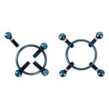 Затискачі для сосків - Bad Kitty Nipple Jewellery Blue
