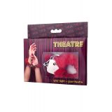 Наручники Toyfa Theatre, хутряні, червоні, 28 см