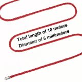 Мотузка - Rebellion Reign Red Bondage Rope, 10 м