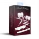 Набір Feral Feelings BDSM Kit 5 White, наручники, поножі, хрестовина, маска, падл